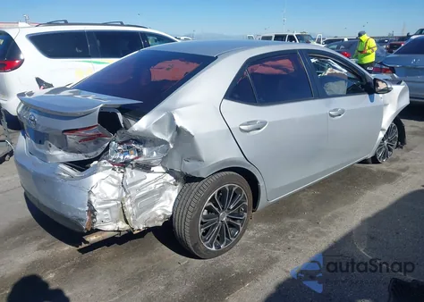 2014 Toyota Corolla S Plus из США, поврежденный, VIN 5YFBURHE0EP134425